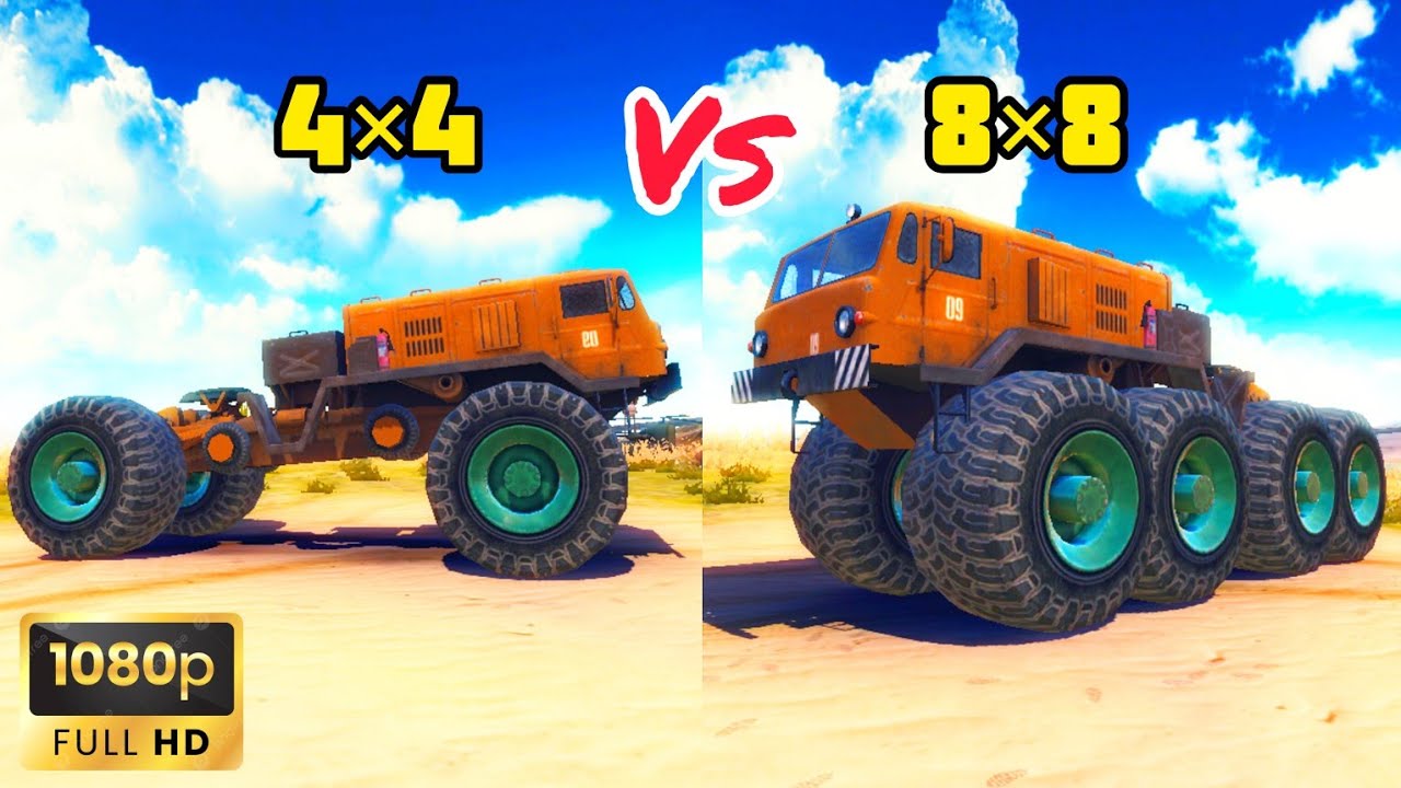 TITAN TRUCK 4×4 VERSUS 8×8 | OFF THE ROAD HD OPEN WORLD DRIVING GAME