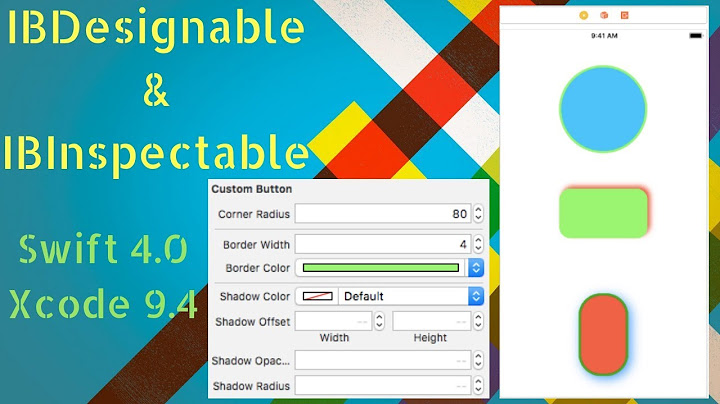 IBDesignable and IBInspectable Swift 4.0 (Xcode 9.4)