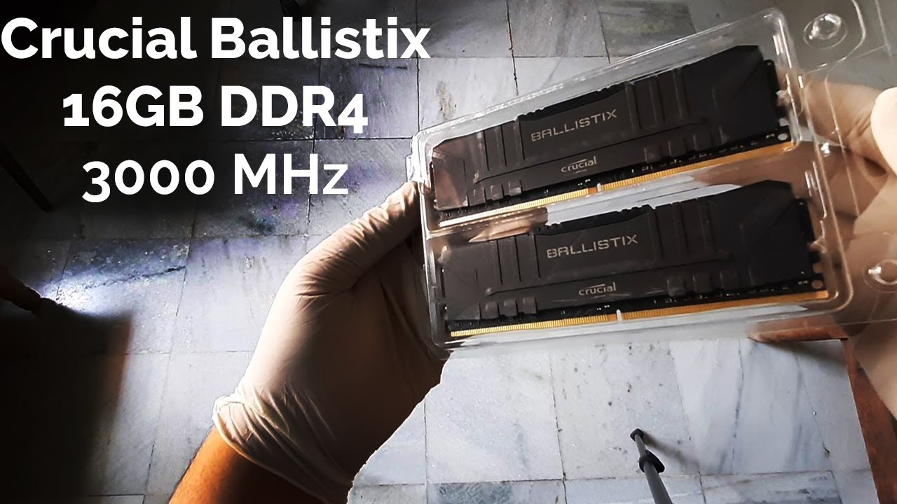 Crucial Ballistix 3000 MHz DDR4 DRAM Desktop Gaming Memory Kit 16GB (8GBx2)  CL15 BL2K8G30C15U4B (BLACK) at