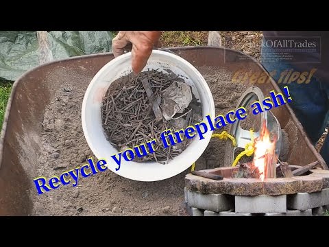 WOOD ASH Recycle your fire pit wood ash with this great tip