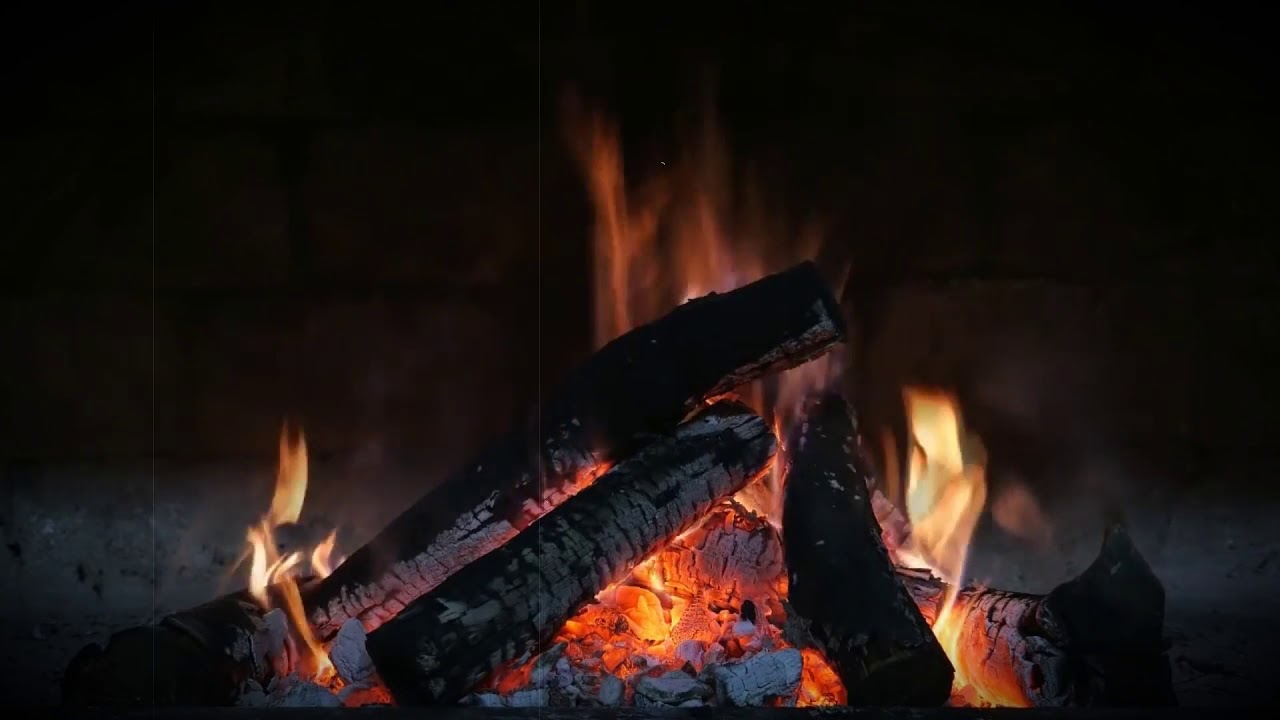 şömine ve yağmur sesi dinle