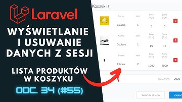 [Praktyczny kurs Laravel / PHP] Jak wyświetlać i usuwać dane z sesji użytkownika? ⌨️ cz.34 (#55)