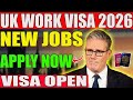 UK Work Visa News Today 2026 | New Job Shortage List &amp; Visa Opportunities
