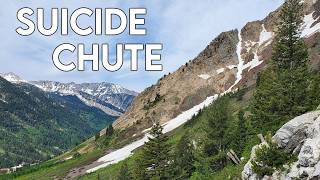 Snowboarding Suicide Chute in June | Wasatch Backcountry Skiing