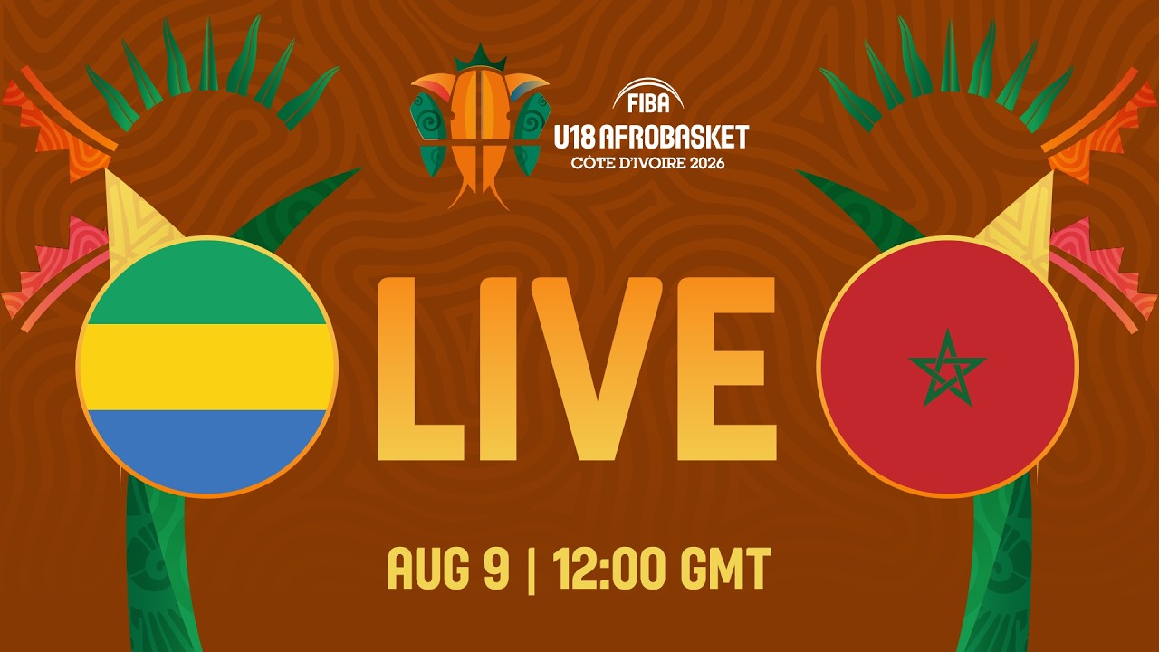LIVE - Gabon v Morocco | FIBA U18 AfroBasket 2026 | Group Phase