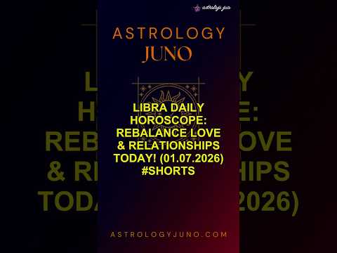Libra Daily Horoscope: Rebalance Love & Relationships Today! (01.07.2026) #Shorts