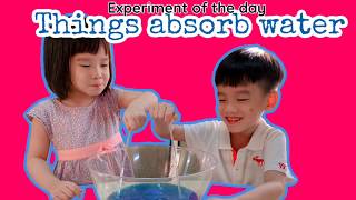 things absorb water