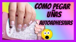 ?TUTORIAL COMO PEGAR UÑAS AUTOADHESIVAS ?/MORO LOVE? - YouTube