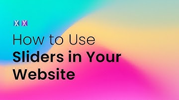 How to use sliders in your website