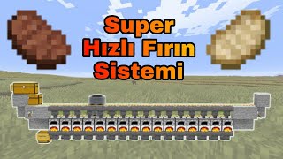 Süper Hızlı Otomatik Fırın Sistemi - Minecraft Sistemler #9
