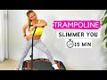 15 minute trampoline workout to shape your body  jumping fitness trampoline workout  rebounding