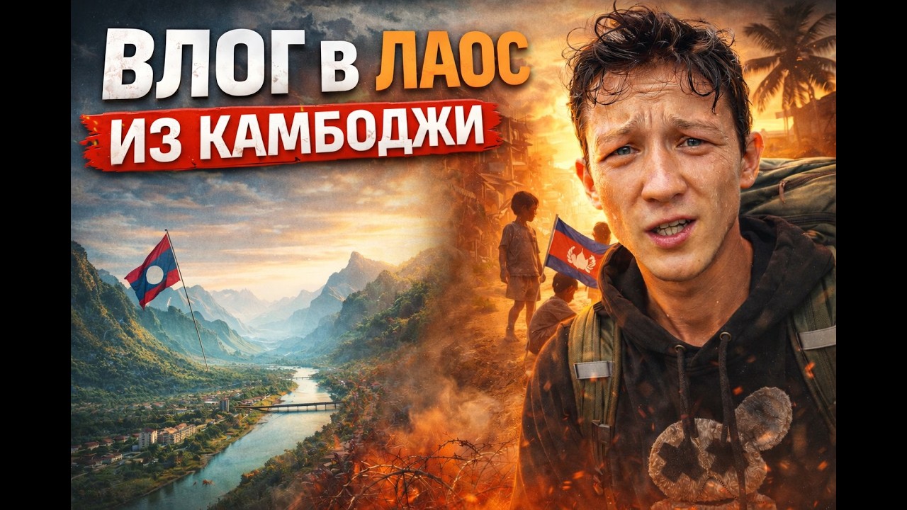 Переезжаем из Камбоджи в Лаос | Кампот-Паксе-Ванг-Вьенг