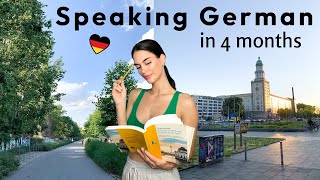 How much German can you REALLY learn in just 4 months? 💬 🇩🇪