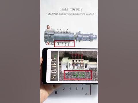 Lishi TOY2018 tutorial+2M2TANK CNC key cutting machine - YouTube