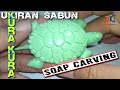 Cara Membuat Ukiran Patung Sabun Kura kura | DIY Turtle Soap Carving | Stay At Home Creativity
