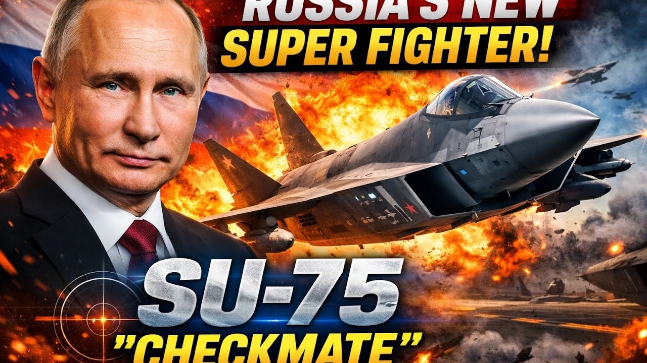 Су-75 «Checkmate» — секретный истребитель Путина, который бросает вызов F-35 | Шокирующая 