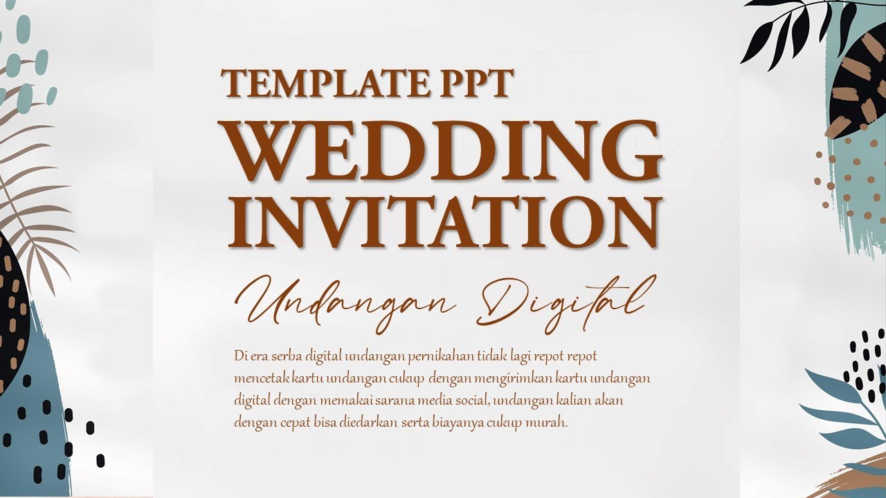 WEDDING INVITATION TEMPLATE WITH POWERPOINT 02 PowerPointSchool YouTube