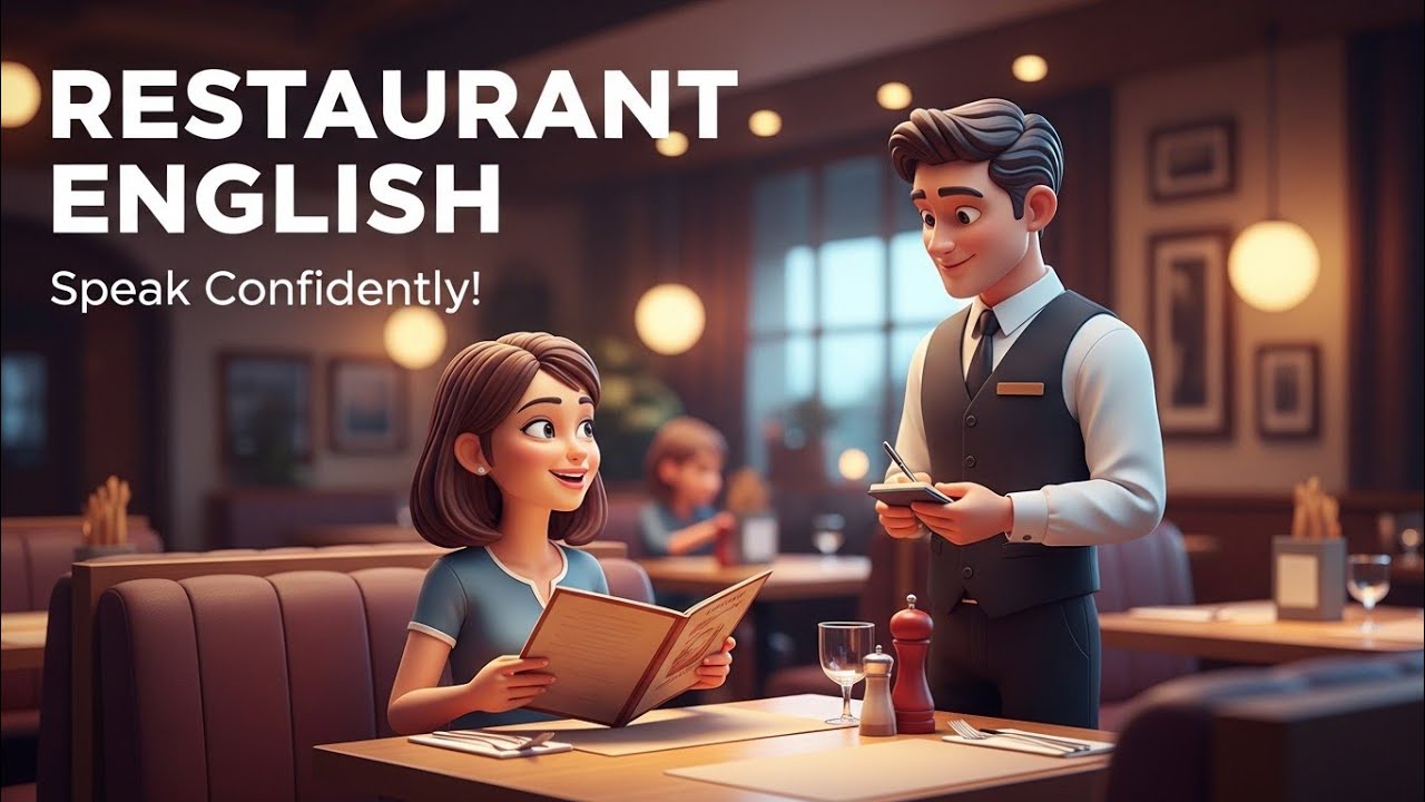 English Podcast for Easy English Conversation | Learn English at the Restaurant | Slow English