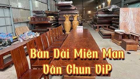 🟢 ĐẸP 6 MẶT | Bàn ăn nguyên khối gỗ Cẩm Hồng, vân chun víp, BGNK437 - Gỗ Việt Bắc