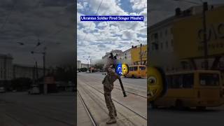 Ukrainian Soldier Fires a Stinger at Geran Drone in the City Center!!