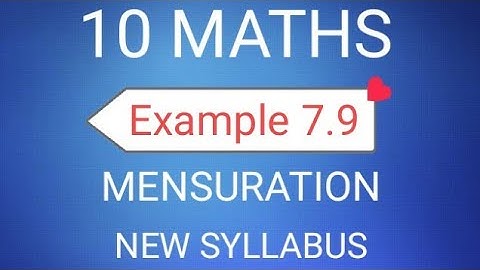 TN Class 10th Samacheer Maths | SSLC Maths | Example 7.9 | Mensuration | New Syllabus