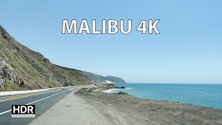 Driving Malibu 4K HDR - Waves & Wealth - Malibu California's Million Dollar Views