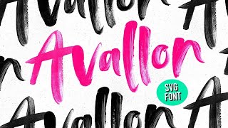 Avallon OpenType SVG Font Font Free Download