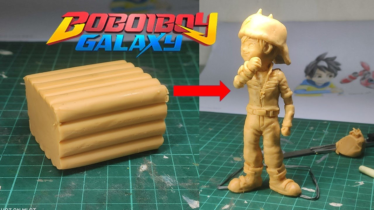How to make Boboiboy Galaxy Clay Boboiboy YouTube