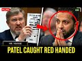 Thomas SHOWS Patel High Profile List Involved In Epstein S..Trafficking He Panics