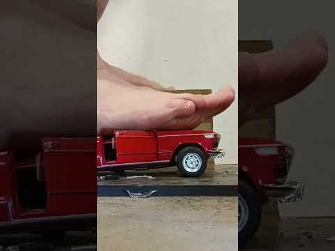 barefoot toy car crush #bmw #asmr