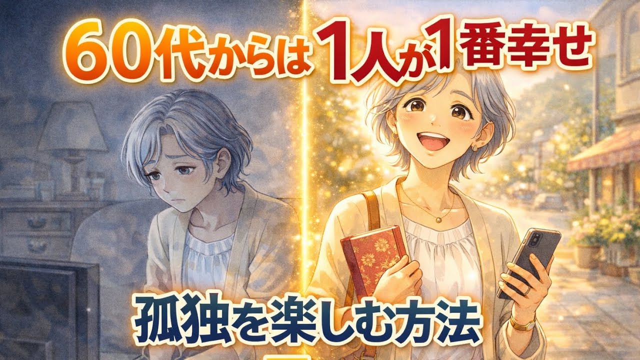 60代からは孤独が1番幸せです。孤独を楽しむ方法５選