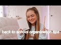 BACK TO SCHOOL ORGANIZATION TIPS + HOW TO HAVE A SUCCESSFUL SEMESTER 2021