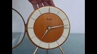 Kienzle Mantel Clock 5 Jewels 8 Days Germany Top Piece Vintage Collectors Item