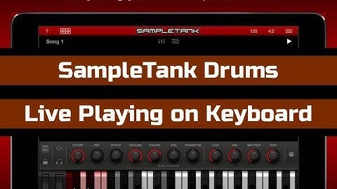 iPad - SampleTank - Drum Kit Solo / Live Midi Performance