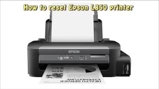Reset Epson L850 Waste Ink Pad Counter