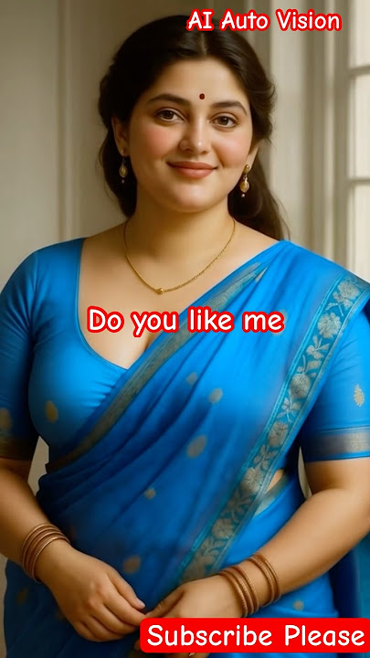 The Smile 😍 / Beautiful Modeling Girl/ Ai Girl Saree Model video #shorts  #song #love