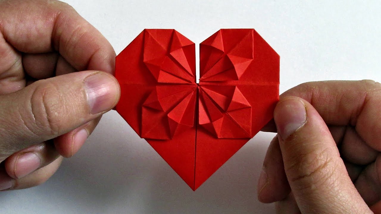 How to make a Paper Heart 💗 Easy Origami Heart Folding Instructions