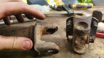 Replacing Subaru staked U-joints