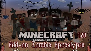 Addon เอาชีวิตรอด Zombie Apocalypse MCBE 1.20