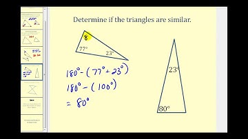 Similar Triangles Using Angle Angle