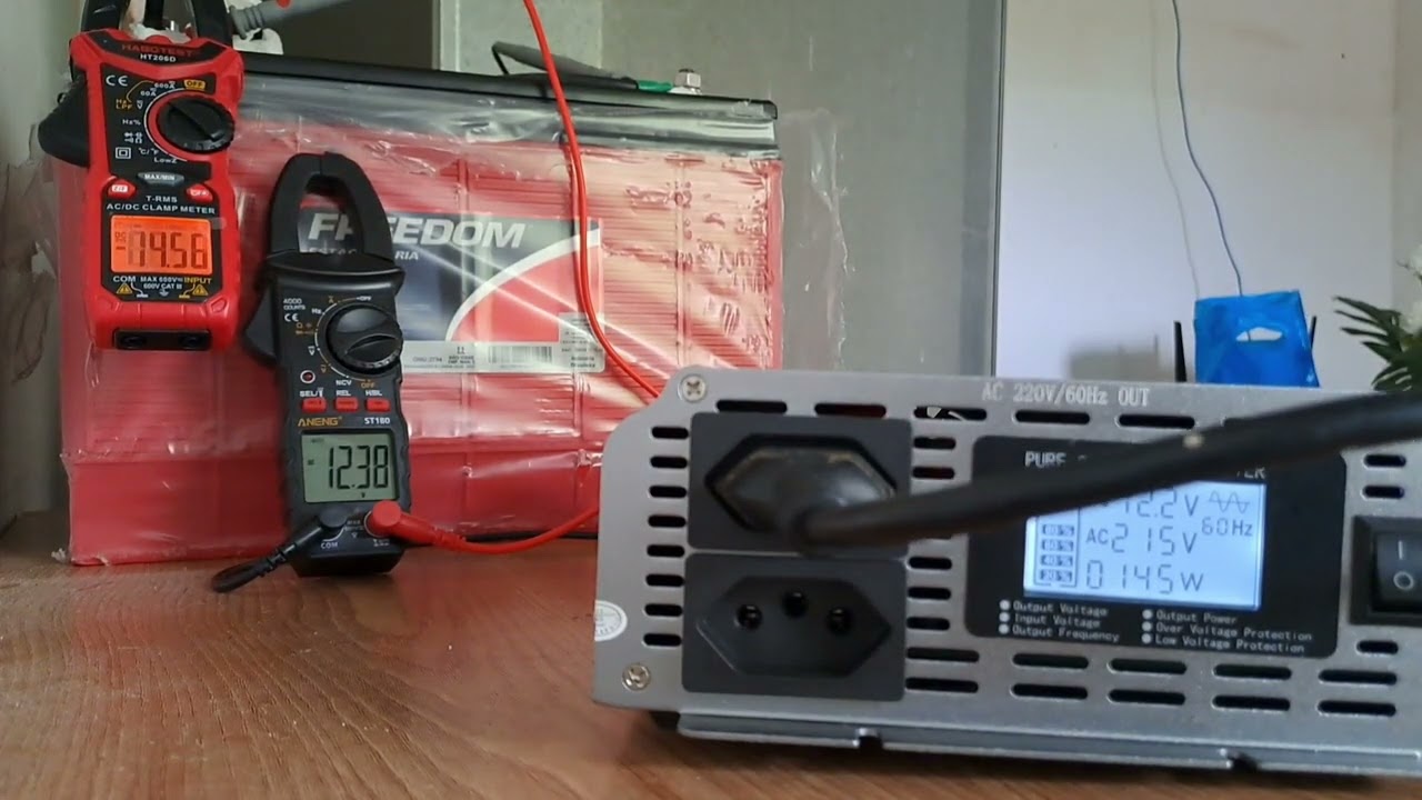 Teste do inversor kanup kp 585A, 3000w .