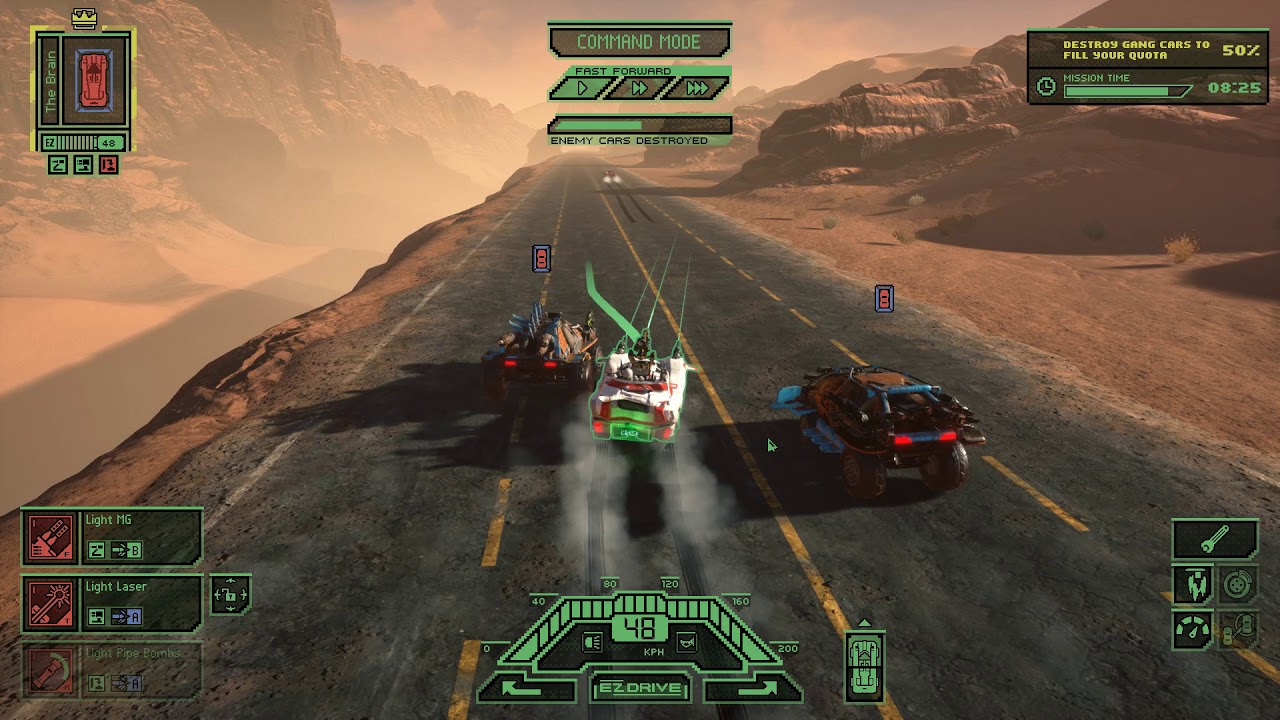Dark Future: Blood Red States PC gameplay - Post-apocalyptic strategic car action