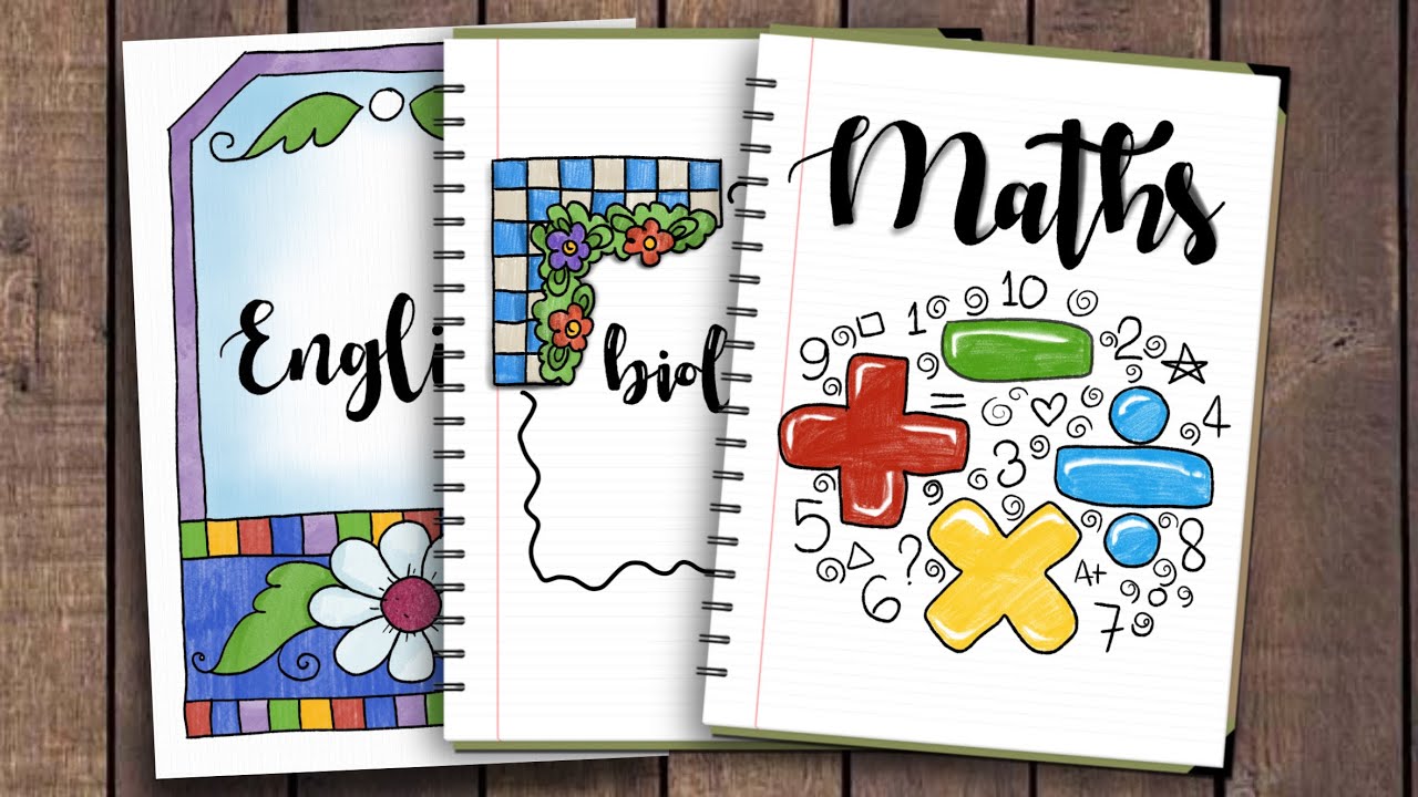 Biology Maths| Border designs on paper | Front Page Design for School