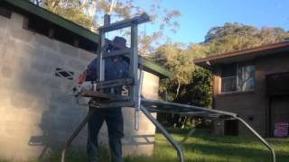 The easiest way to cut firewood with a chainsaw.