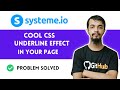 How to add Cool CSS Underline Text Effects 👉 Systeme.io Tutorial