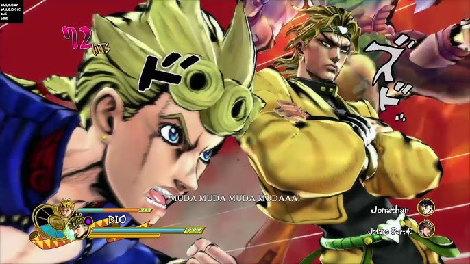 giorno doing dio's back pose in the opening 