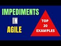 Top 20 impediment examples in agile  how to handle impediments   types of impediments in agile