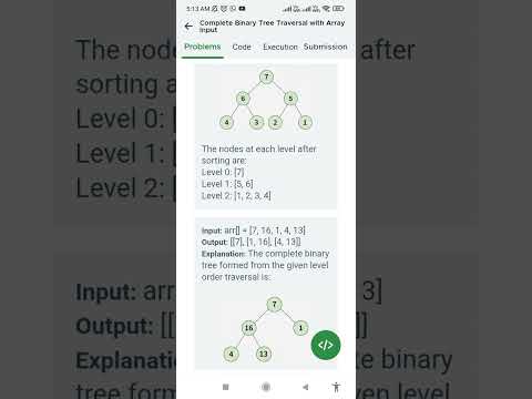 DSA Coding challenge: Complete Binary Tree Traversal with Array Input