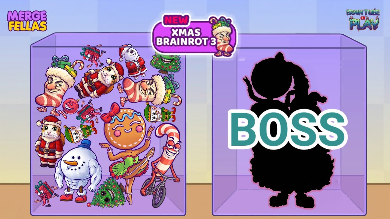 Merge Fellas : UPDATE XMAS BRAINROT 3 UNLOCKED! 🔥- MAX HYPE! 🚀 
