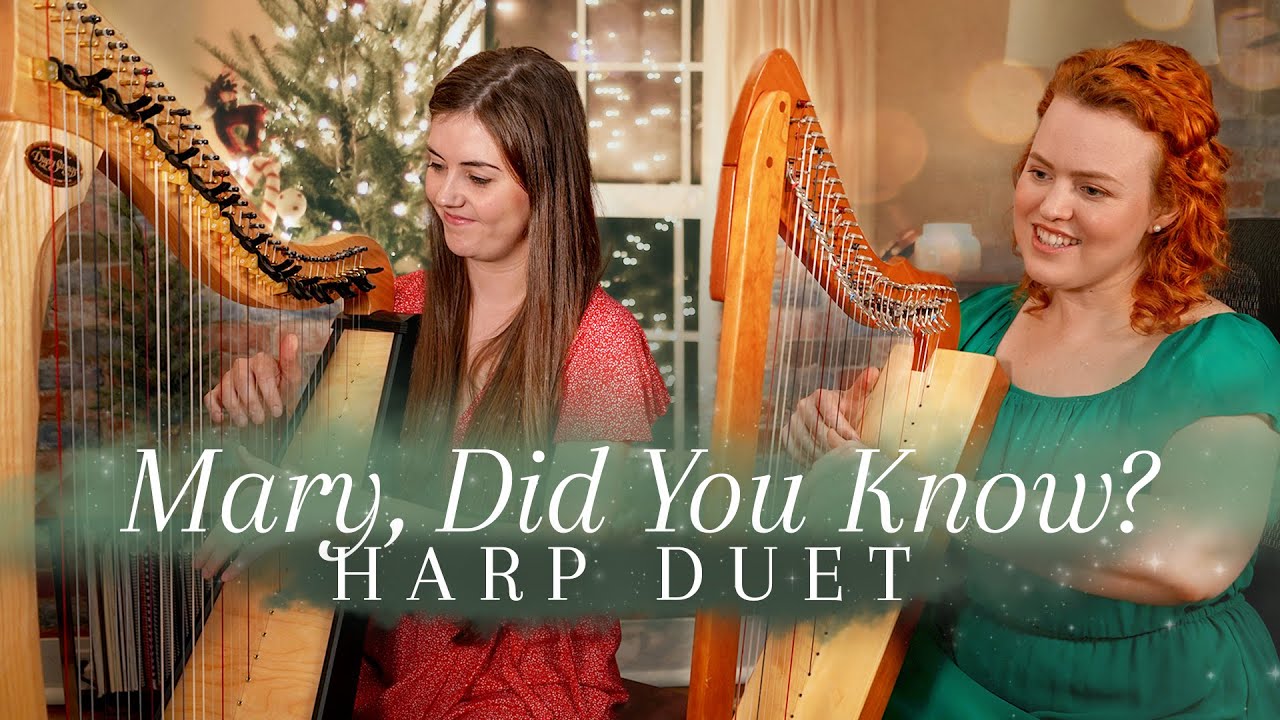 Mary Did You Know... on two harps! - YouTube